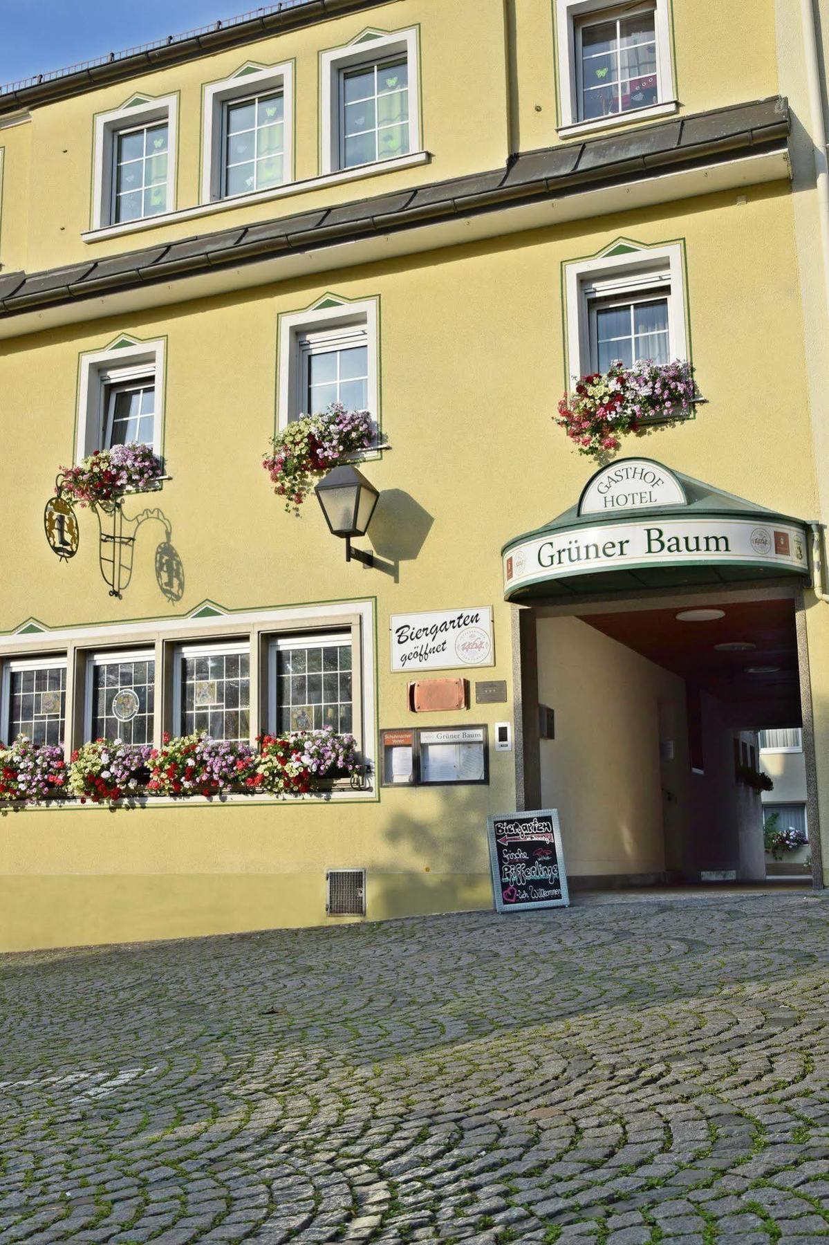 Hotel Gruener Baum Naila Exteriör bild